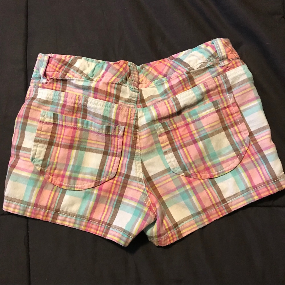 Arizona Jeans Company Pink Plaid Girls Shorts Size 7 - Picture 6 of 8